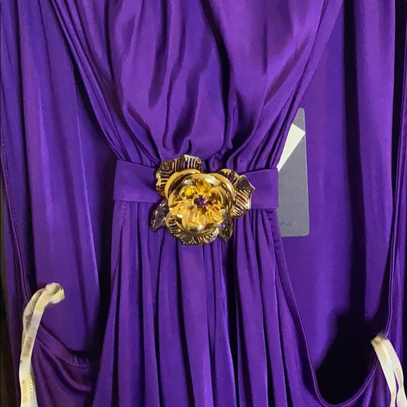 Purple mid-dress